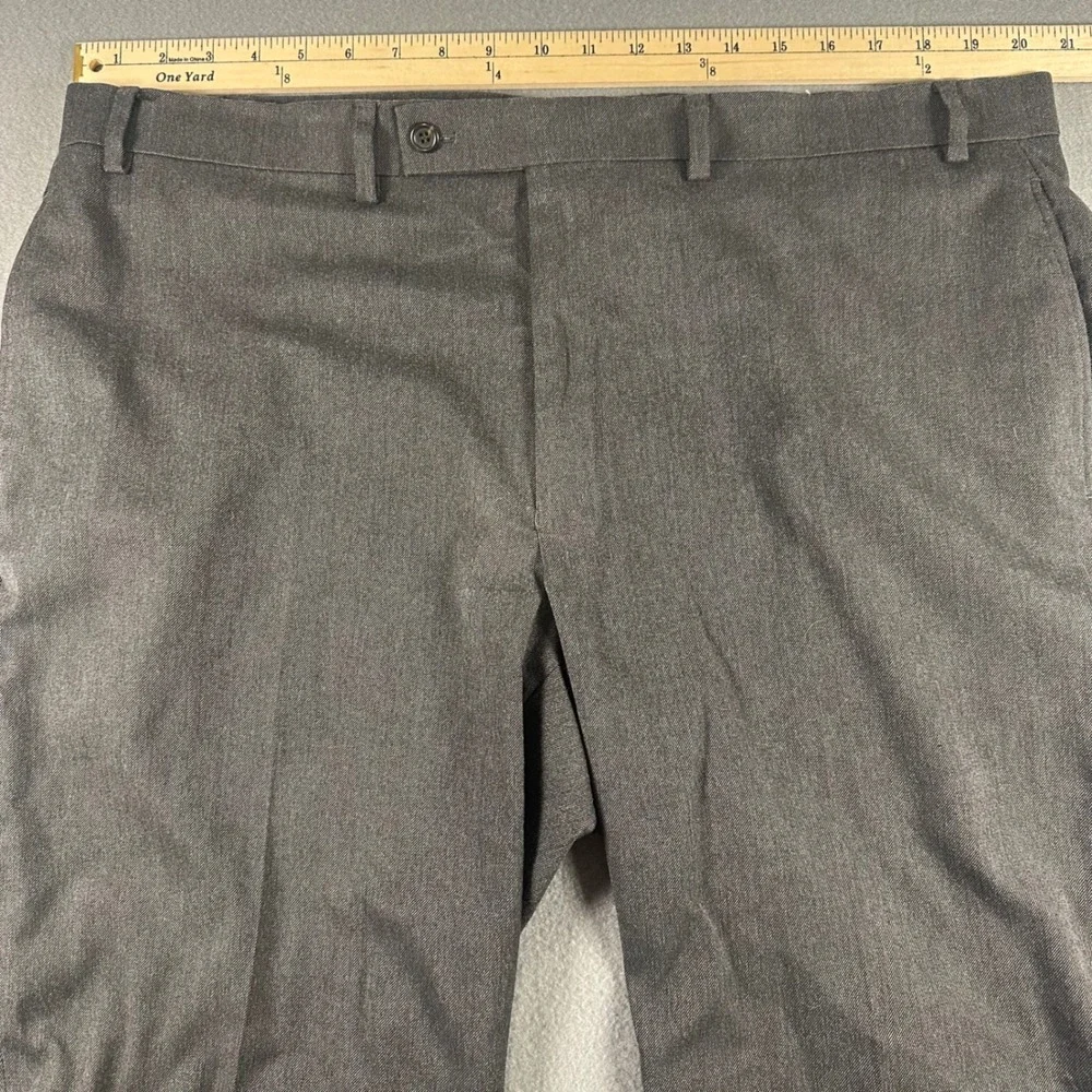 Lauren Ralph Lauren Mens Gray Stretch Dress Pants Flat Front 41W x 31L Heather